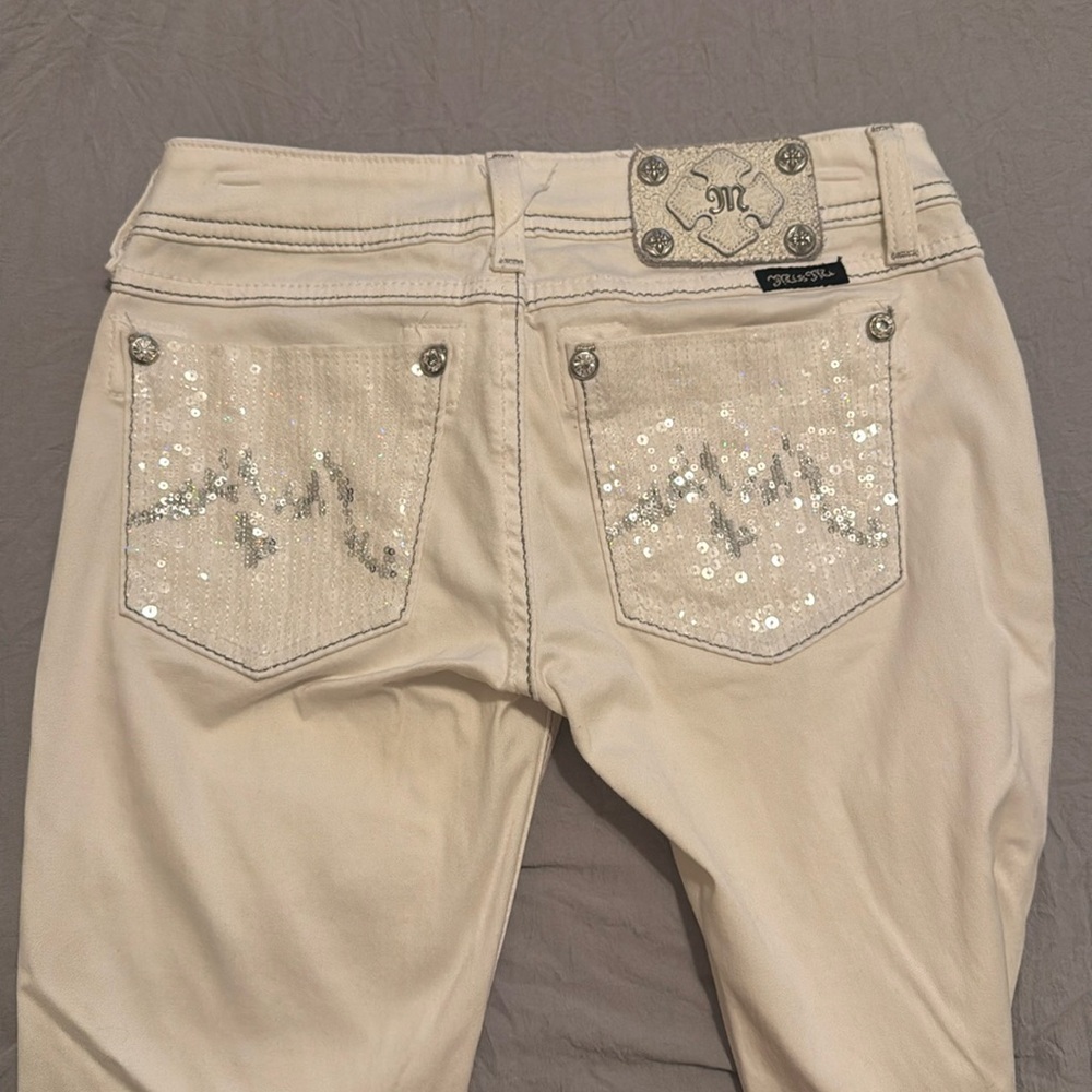 Miss Me White Skinny Jeans